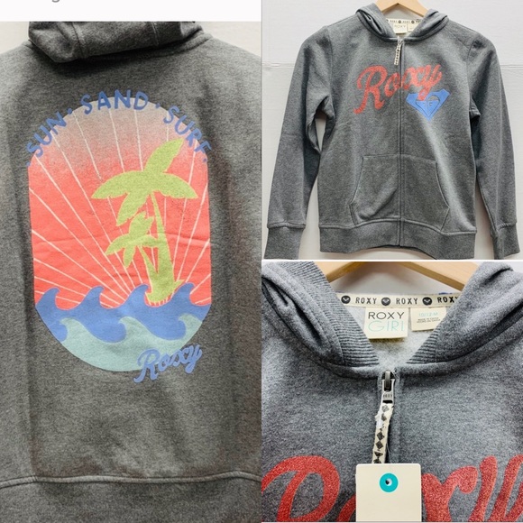 Roxy Other - Sun Sand Surf Roxy Hoodie Girls Med 10/12